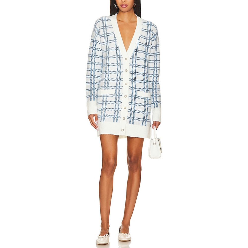 Majorelle White 'Steph Boyfriend' Cardigan Dress Size XL